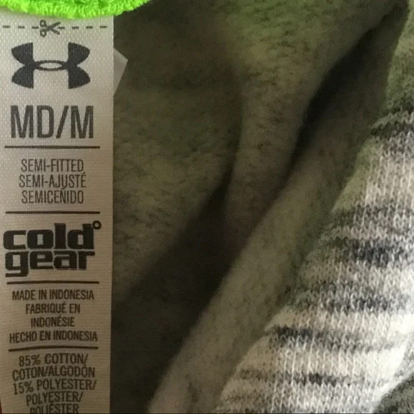 Under Armour Cold Gear Storm Hoodie Sweatshirt Semi-Fitted Medium - Picture 5 of 5